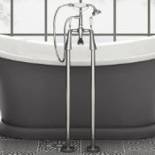 (LV9) Freestanding Traditional Regal Stand Pipe Bath Shower Taps. RRP £499.99.Freestanding fe...