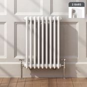 600x420mm White Double Panel Horizontal Colosseum Traditional Radiator. RRP £199.99. RC577 Ma...