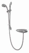 (QP162) Aqualisa Opto exposed high pressure adjustable head shower. RRP £299.99.An unrest...