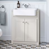 667mm Cambridge Clotted Cream FloorStanding Sink Vanity Unit. RRP £749.99.Comes complete with ...