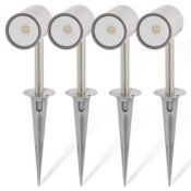 (MG152) Blooma Candiac Silver effect LED Spike light (D)60mm. This light is ideal for lighting ...