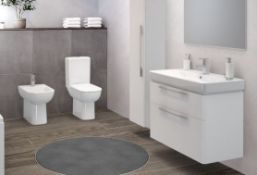 (MG88) Twyfords 1200x480mm White Gloss Vanity Unit. RRP £975.20.Comes complete with basin. Pe...