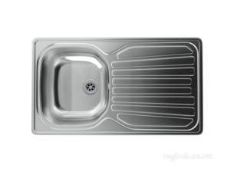 (SV85) PRECISION PLUS 90XB TWO TAP HOLES REV SINK. RRP £149.99. 101.0171.527 Stainless Stee...