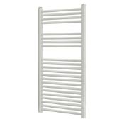 (RC132) 1100 X 500mm White Matt Flat Towel Radiator. High quality steel construction with a mat...