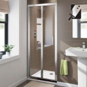 Twyfords 760mm - 8mm - Premium EasyClean Bifold Shower Door. RRP £379.99.Durability to w...