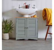 (SA46) Shrewsbury Under Basin Cabinet Smart design sits comfortably around most standard pedes...