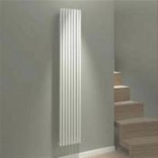 (PC147)1800 x 500mm Kensal Vertical Designer Radiator White Painted. The Kensal designer radiat...(