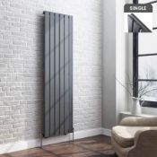 1600x452mm Anthracite Single Flat Panel Vertical Radiator. RC209.RRP £307.99 each. Desi...