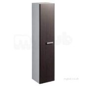 (SA93) Twyford 1730mm Galerie Plan Wenge Tall Furniture Unit. RRP £666.99. Wenge gloss finish...