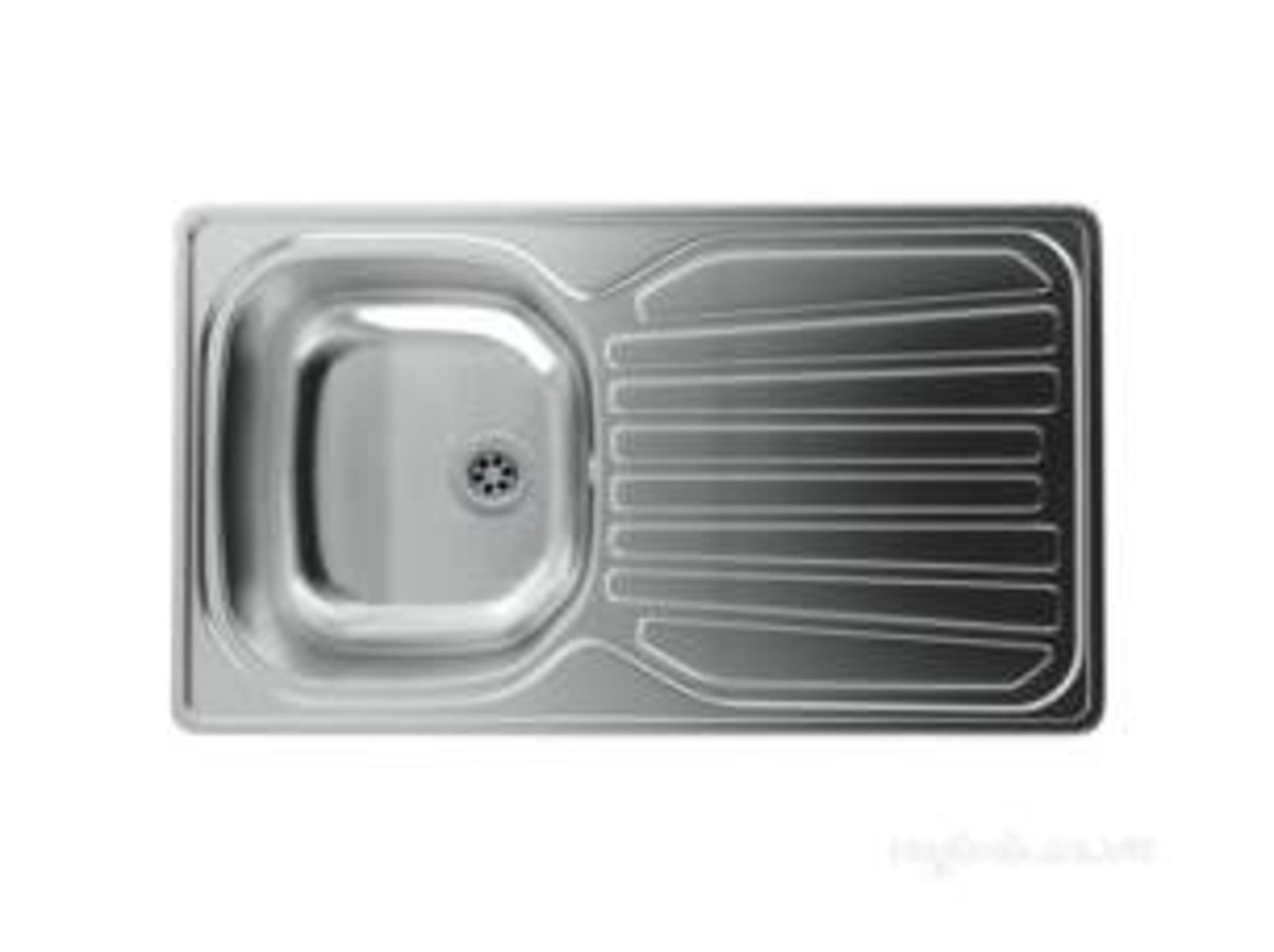 (SV138) PRECISION PLUS 90XB TWO TAP HOLES REV SINK. RRP £149.99. 101.0171.527 Stainless Ste...