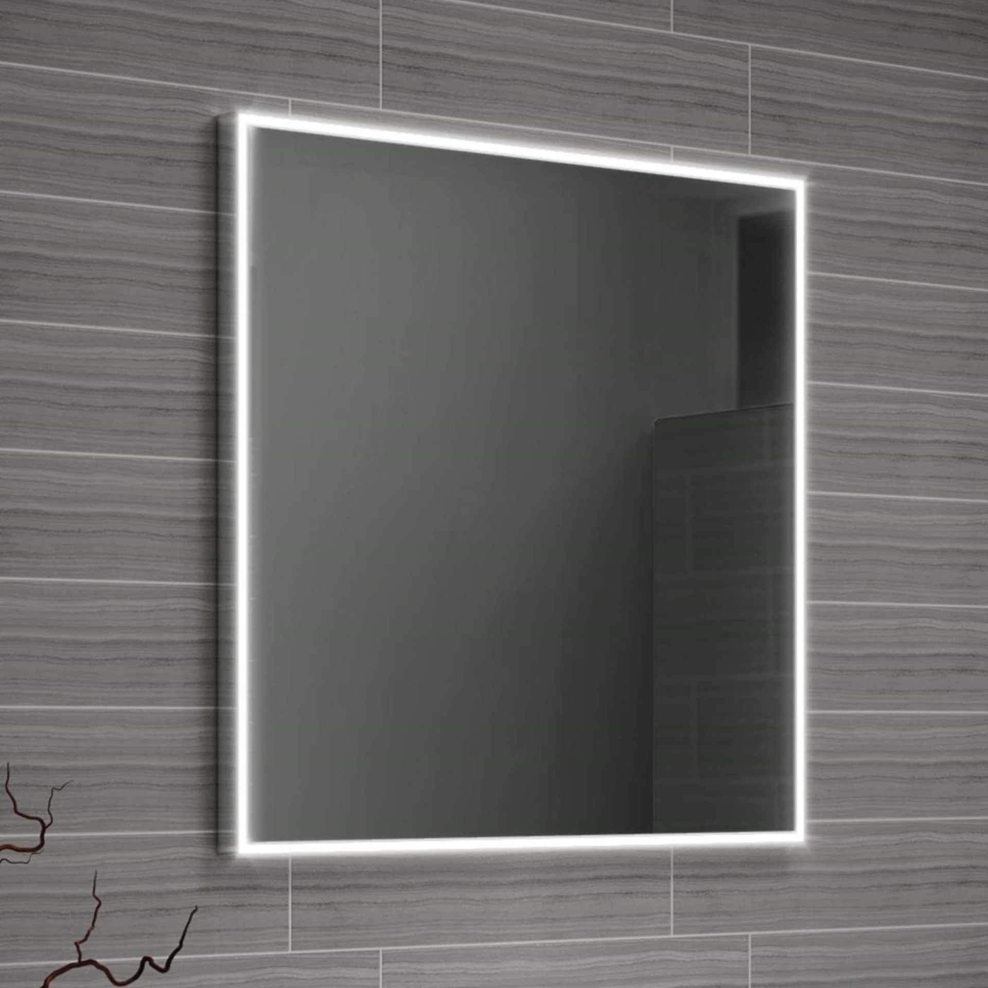 600x600mm Cosmic LED Mirror. RRP £399.99.ML4005, We love this mirror as it provides a warm gl... - Image 3 of 3