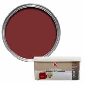 8 Litres x V33 Red Chilli Renovation Tiled Floors 2L Paint. 2 in 1 - No undercoat required. Sta...