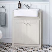 667mm Cambridge Clotted Cream FloorStanding Sink Vanity Unit. RRP £749.99.Comes complete with...