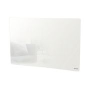 (RC142) 1500w WALL-MOUNTED GLASS PANEL HEATER WHITE. RRP £179.99.Wall-mounted panel heater wit...