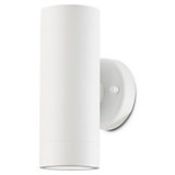 (CE69) BLOOMA CANDIAC MATT WHITE MAINS-POWERED LED OUTDOOR WALL LIGHT.