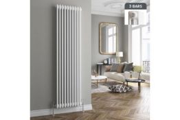 1800x380mm White Triple Panel Vertical Colosseum Radiator.RRP £449.99.Made from low carbon s...