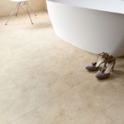 4.47m2 Grey Limestone effect Luxury vinyl click flooring. Create a stunning look for any room...