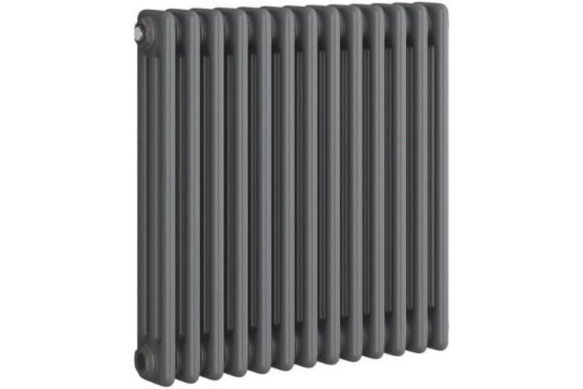 600x600mm Anthracite Double Panel Horizontal Colosseum Traditional Radiator.RRP £469.99.Create... - Bild 2 aus 2