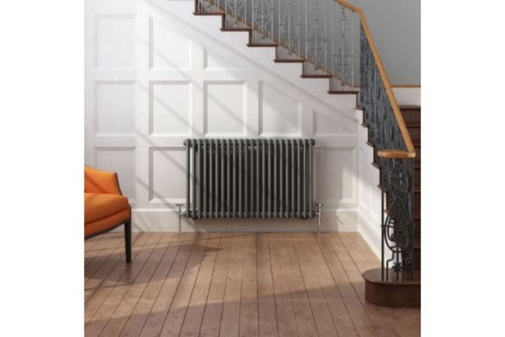 600x1008mm Anthracite Double Panel Horizontal Colosseum Traditional Radiator. RRP £549.99.RCA... - Image 2 of 2