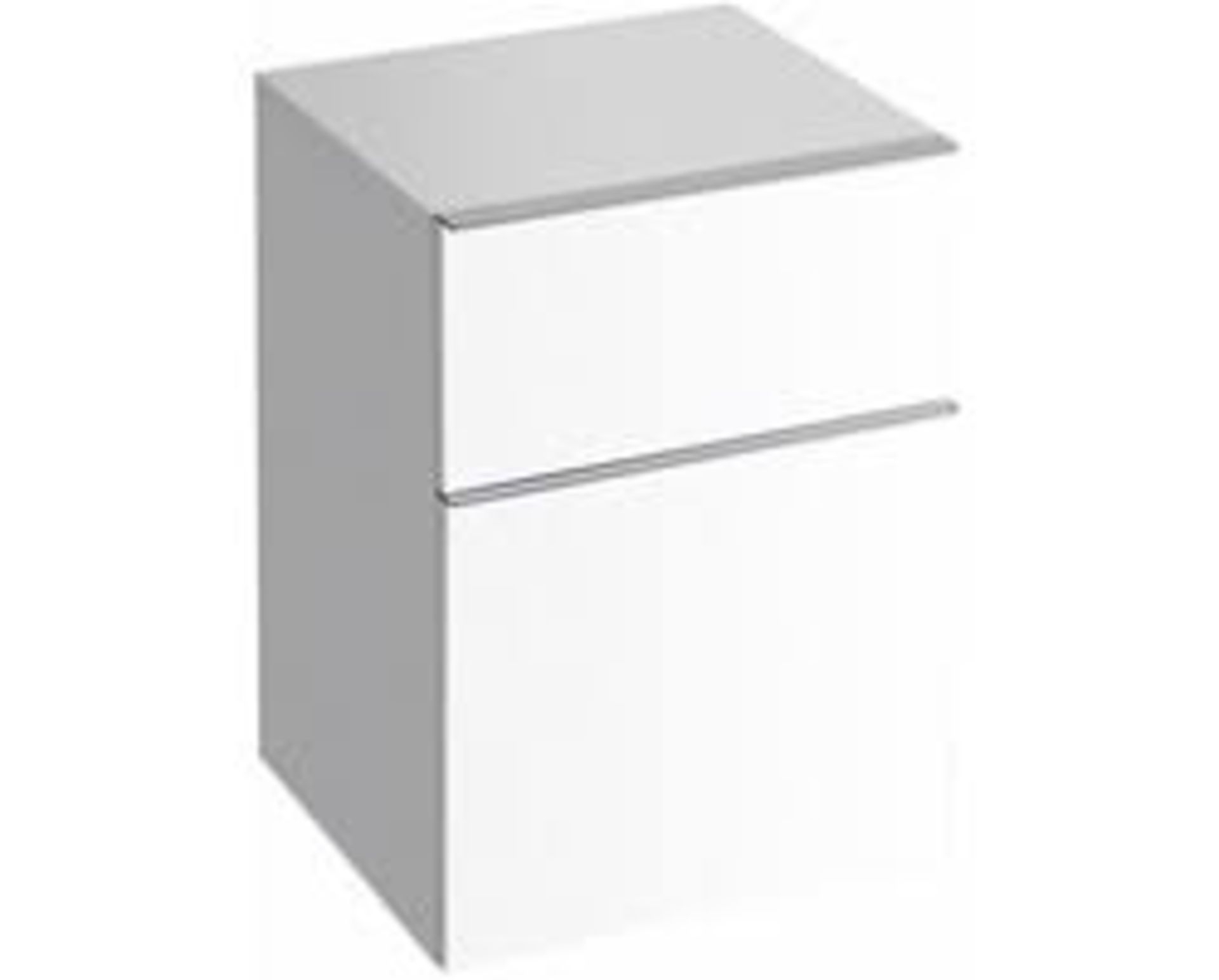 (WS66) Keramag Gerbit Icon 450mm Gloss White Side Cabinet. RRP £479.99. Modern bathroom suite ... - Image 2 of 2