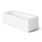 (JL103) 1700x700mm Square Single Ended Bath. RRP £236.00.Space saving design Manufactured in ...