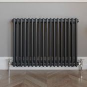 600x828mm Anthracite Double Panel Horizontal Colosseum Traditional Radiator.RCA563.RRP £542.99...