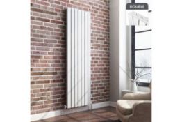 1800x532mm Gloss White Double Flat Panel Vertical Radiator. RRP £499.99.Designer Touch Ultra-...