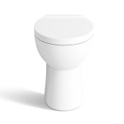 Quartz Back to Wall Toilet & Soft Close Seat.Stylish design Made from White Vitreous China Fini...