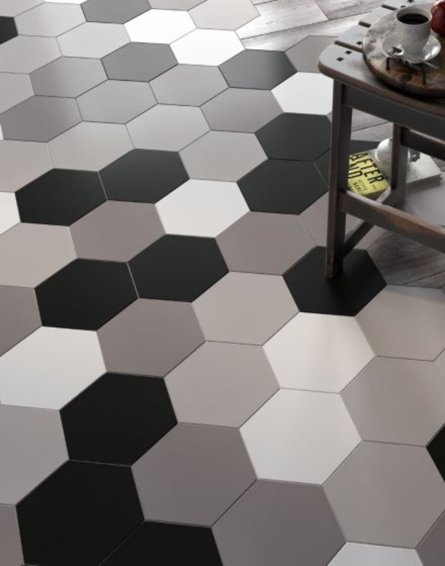 NEW 3m2 150x170mm Hanbury Hexogan Light Grey Wall Tiles. Rarely do tiles combine beauty and f...
