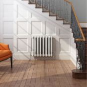 (ED17) NEW 600x628mm White Triple Panel Horizontal Colosseum Traditional Radiator.RRP £425.99....