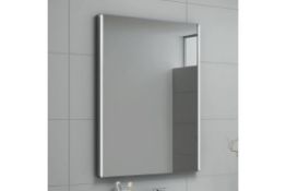 NEW & BOXED 500x700mm Modern Illuminated Battery LED Light Bathroom Mirror.RRP £249.99.MC158 R...