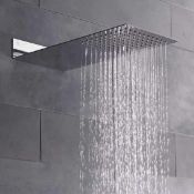 (JG3) NEW & BOXED Two Way Thin Waterfall Shower Head. RRP £374.99.Choice of a waterfall or rai...