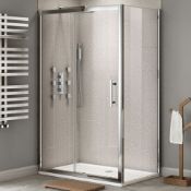 Brand New Twyfords 1100x900mm - Premium EasyClean Sliding Door Shower Enclosure.RRP £549.99.8mm Easy