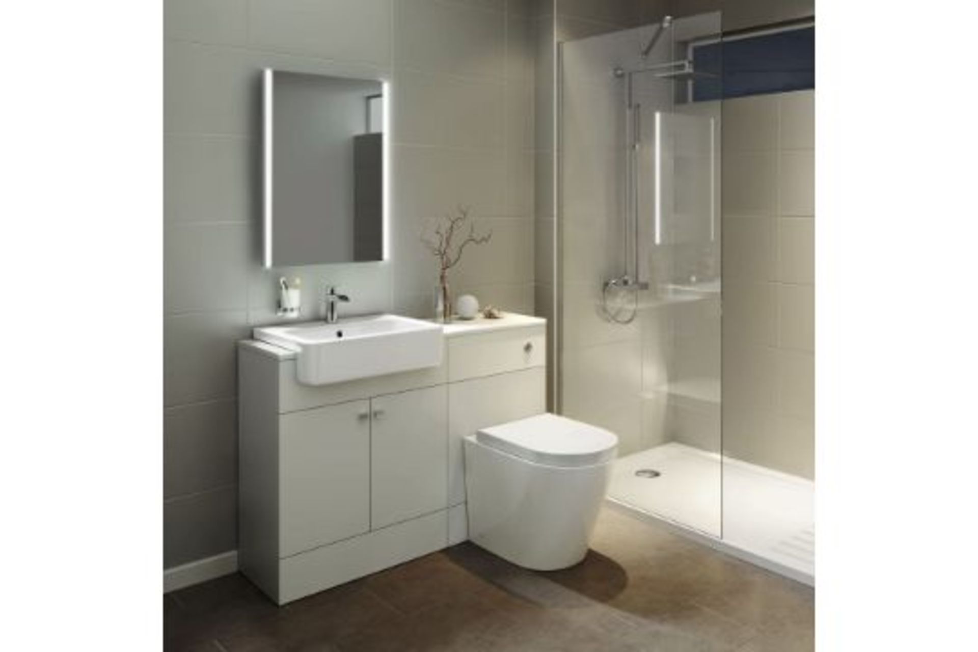 NEW & BOXED 500x700mm Modern Illuminated Battery LED Light Bathroom Mirror.RRP £249.99.MC158 R... - Image 2 of 3