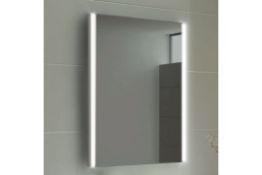 NEW & BOXED 500x700mm Modern Illuminated Battery LED Light Bathroom Mirror.RRP £249.99.MC158 R...