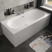 (JG4) NEW 1750x750mm Twyford Rio Double Ended Bath.RRP £429.99.No Tap Hole Bath The Twyford Ri...