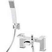 (JG38) NEW Kellan Chrome-plated Bath Shower mixer Tap. This modern style chrome bath shower mix...