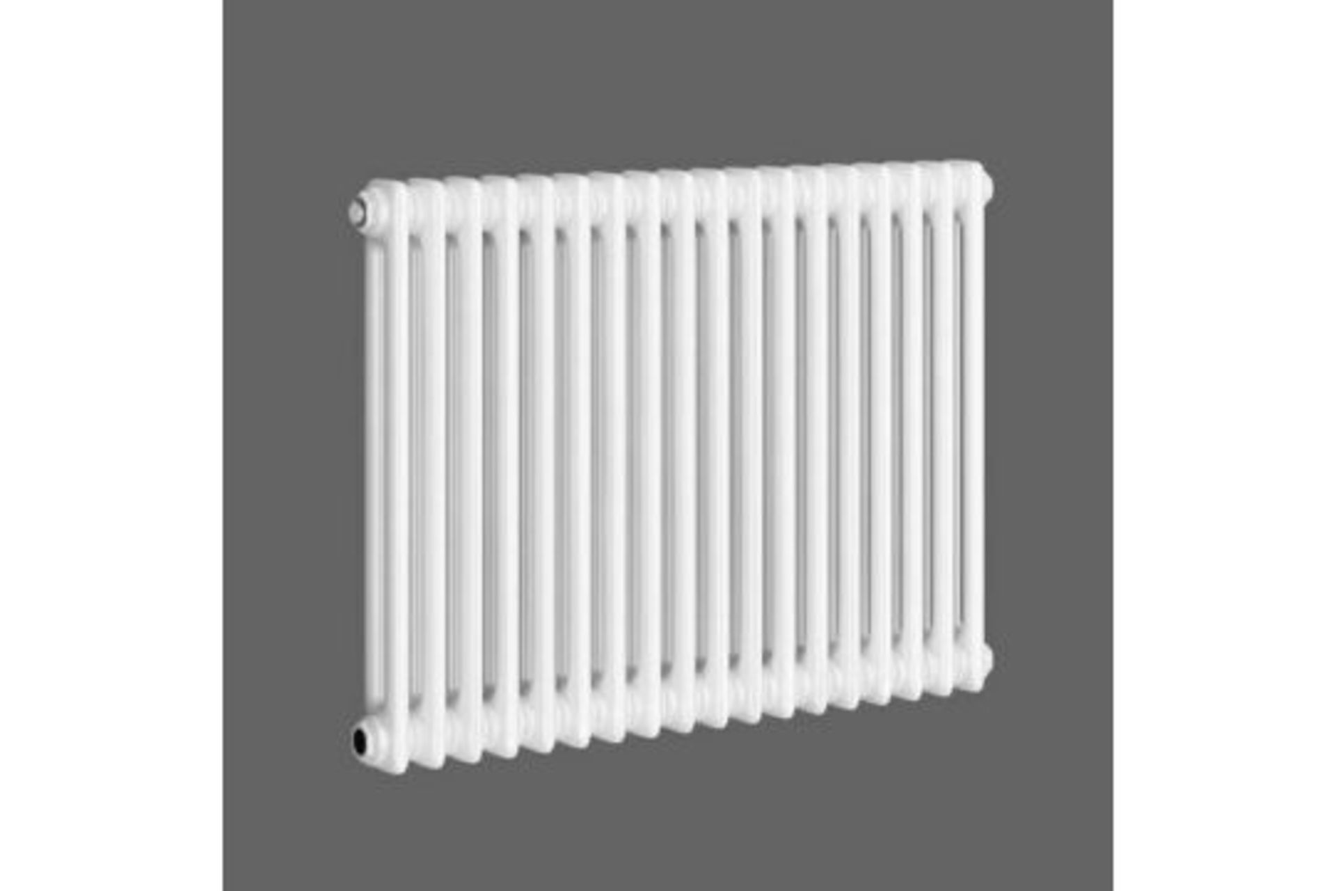 NEW & BOXED 600x828mm White Double Panel Horizontal Colosseum Traditional Radiator.RC563.RRP £... - Image 2 of 2