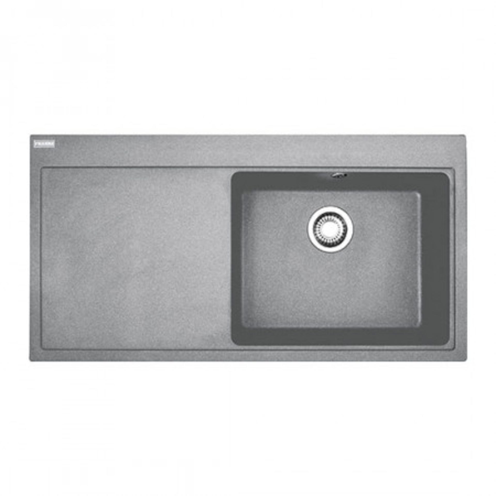 (JG97) NEW & BOXED FRANKE MYTHOS MTG 611 1 BOWL FRAGRANITE INSET SINK STONE GREY L/H DRAINER. F...