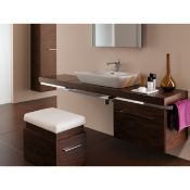 Brand New (SV66) Keramag Gerbit Silk Walnut Stool. The Silk bathroom collection is packed with many
