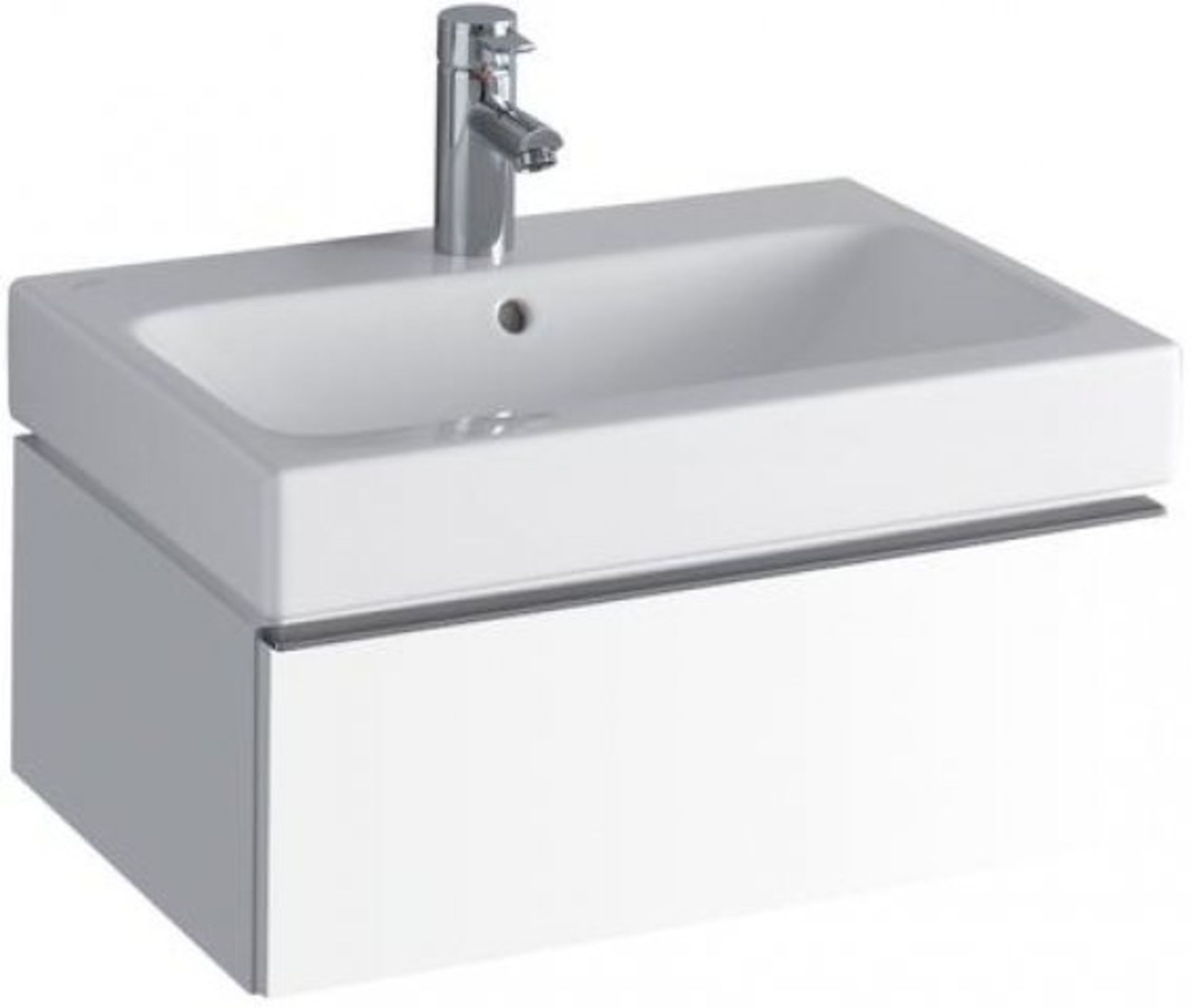 NEW & BOXED Keramag Geribit iCon 600mm Alpine High Gloss Vanity unit. RRP £960.99. 840260. Com... - Image 2 of 2