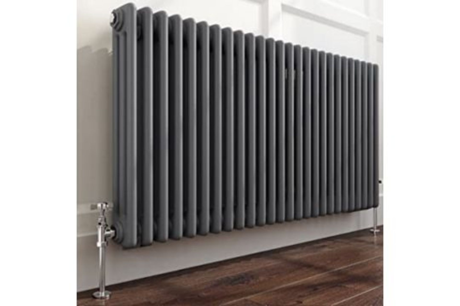 NEW & BOXED 600x828mm Anthracite Double Panel Horizontal Colosseum Traditional Radiator. RRP ?... - Image 3 of 3