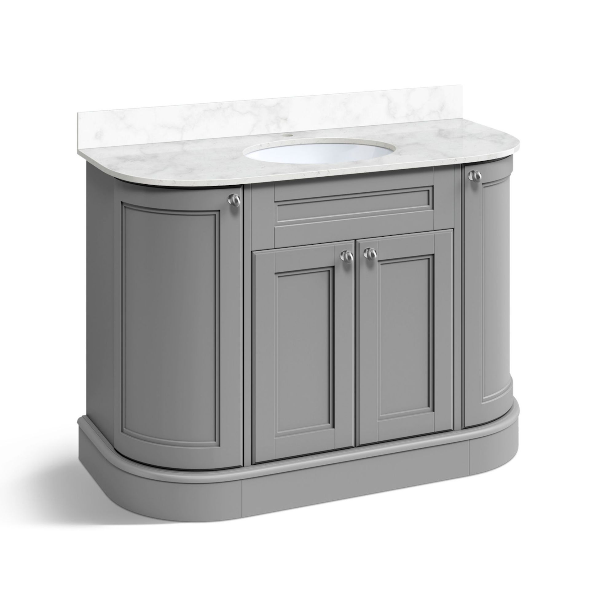 NEW & BOXED 1200mm York Earl Grey Vanity Unit. RRP £3,499.Comes complete with countertop and ... - Image 5 of 5