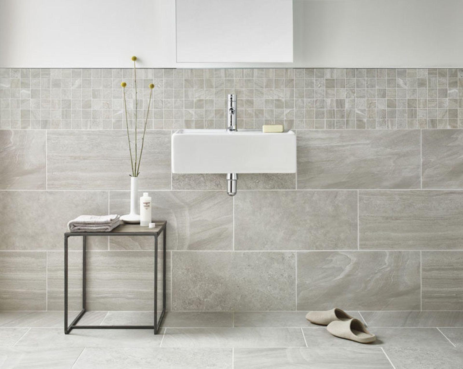 NEW 5.4m2 Bloomsbury Brook Edge Lapatto Wall and Floor Tiles. 300x600mm per tile, 8.3mm thick....