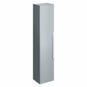 Brand New (CK58) Twyfords 1800mm Grey Tall Storage Unit. RRP £864.99.One door with soft closing mech