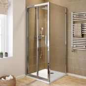 Brand New Twyfords 700x700mm - 6mm - Elements EasyClean Bi Fold Door Shower Enclosure. RRP £499.99 6