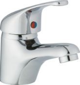 NEW (Z94) Arborg 1 Lever Basin mixer tap. This traditional style chrome single lever basin mixe...