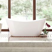 NEW (M1) 1700mmx780mm Belmont Freestanding Bath. RRP £2,999.Visually simplistic to suit any b...