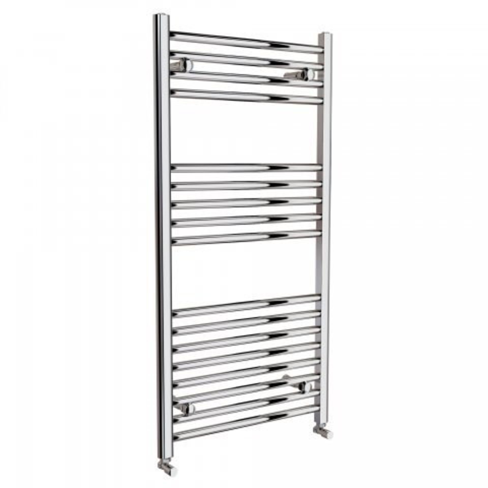NEW & BOXED 1200x600mm - 20mm Tubes - Chrome Heated Straight Rail Ladder Towel Radiator.RRP £2... - Image 3 of 3