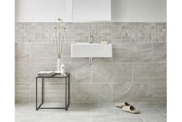 NEW 5.4m2 Bloomsbury Brook Edge Lapatto Rock Wall and Floor Tiles. 300x600mm per tile, 8.3mm t...